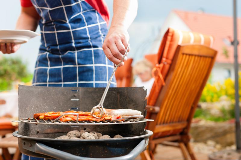 Create a clear walkway between the kitchen and grill to prevent spills.