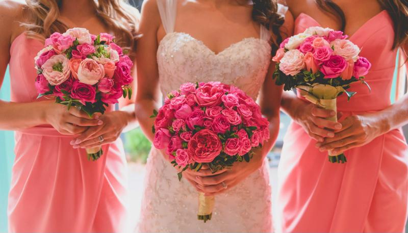 Bright, vibrant color schemes can set the tone for a summer wedding. 